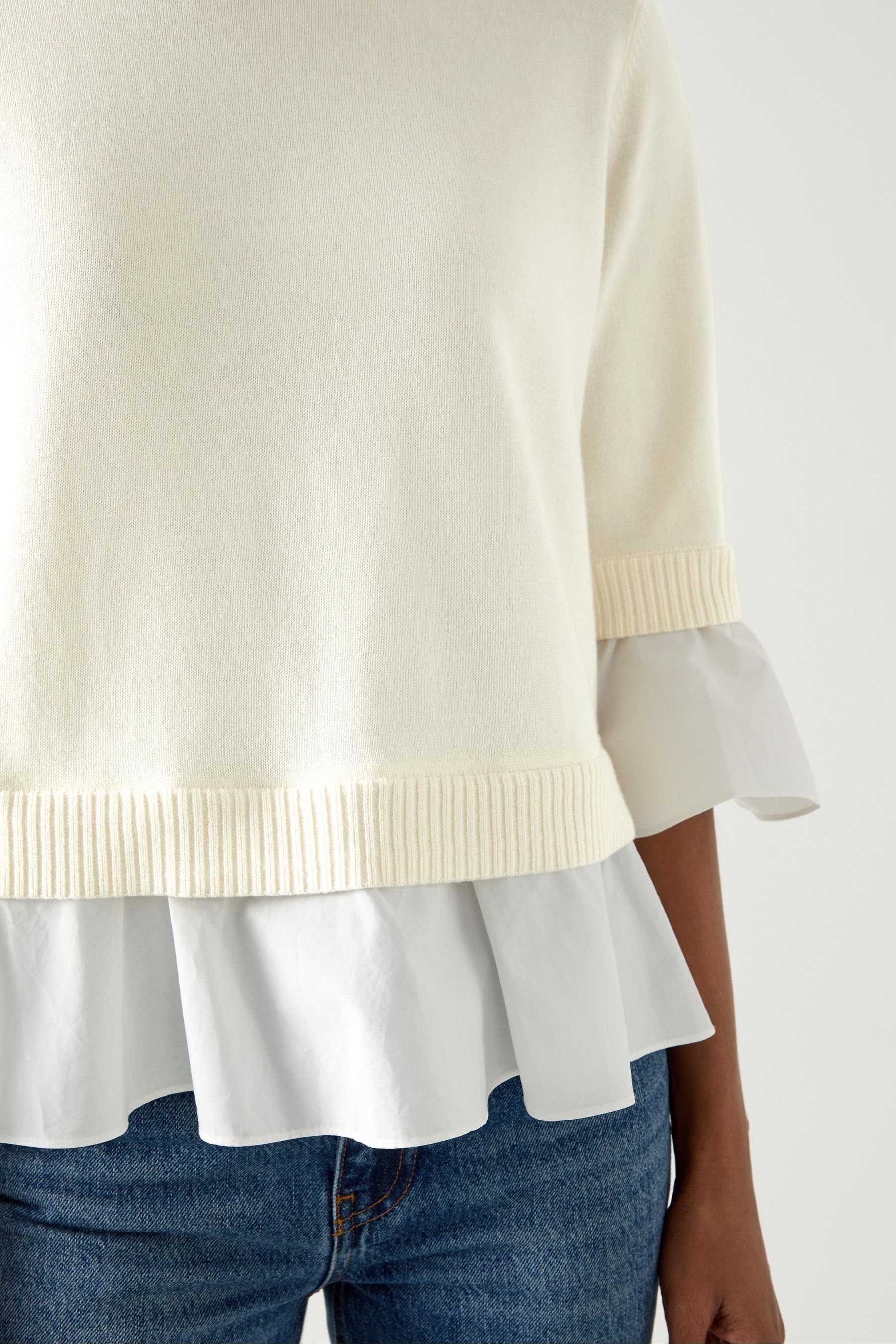 Frill trim jumper deals