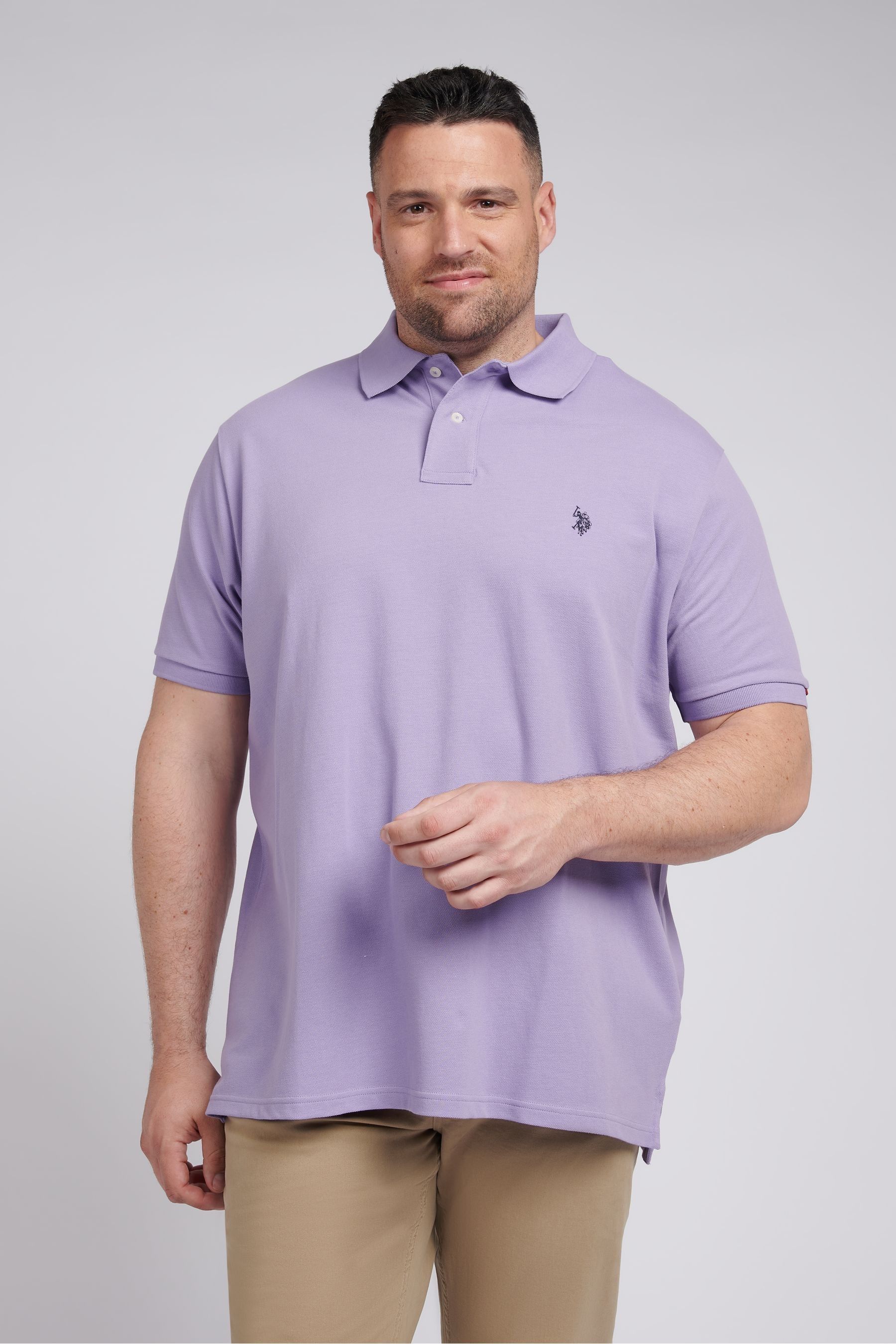 Buy U.S. Polo Assn. Purple Mens Big Tall Pique Polo Shirt from the Next UK online shop