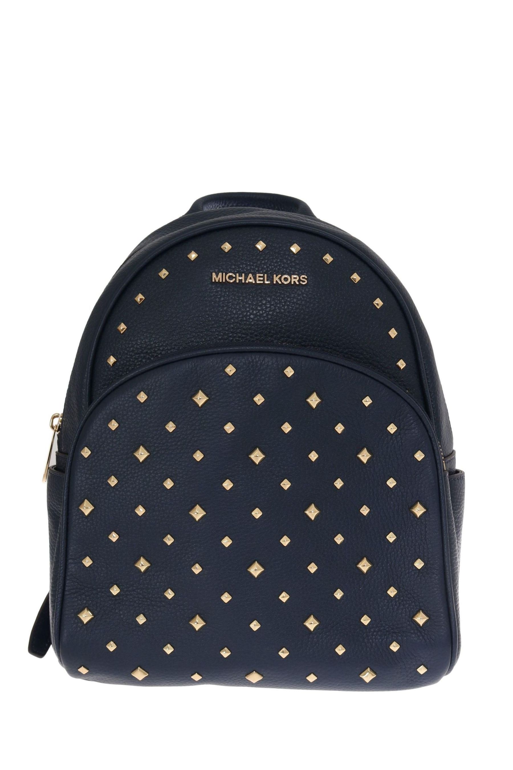 Buy Michael Kors Navy Blue Abbey Leather Backpack Bag from the Next UK online shop