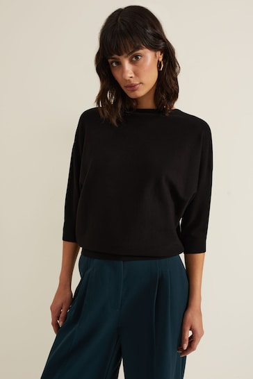 Phase Eight Black Cristine Knit Jumper