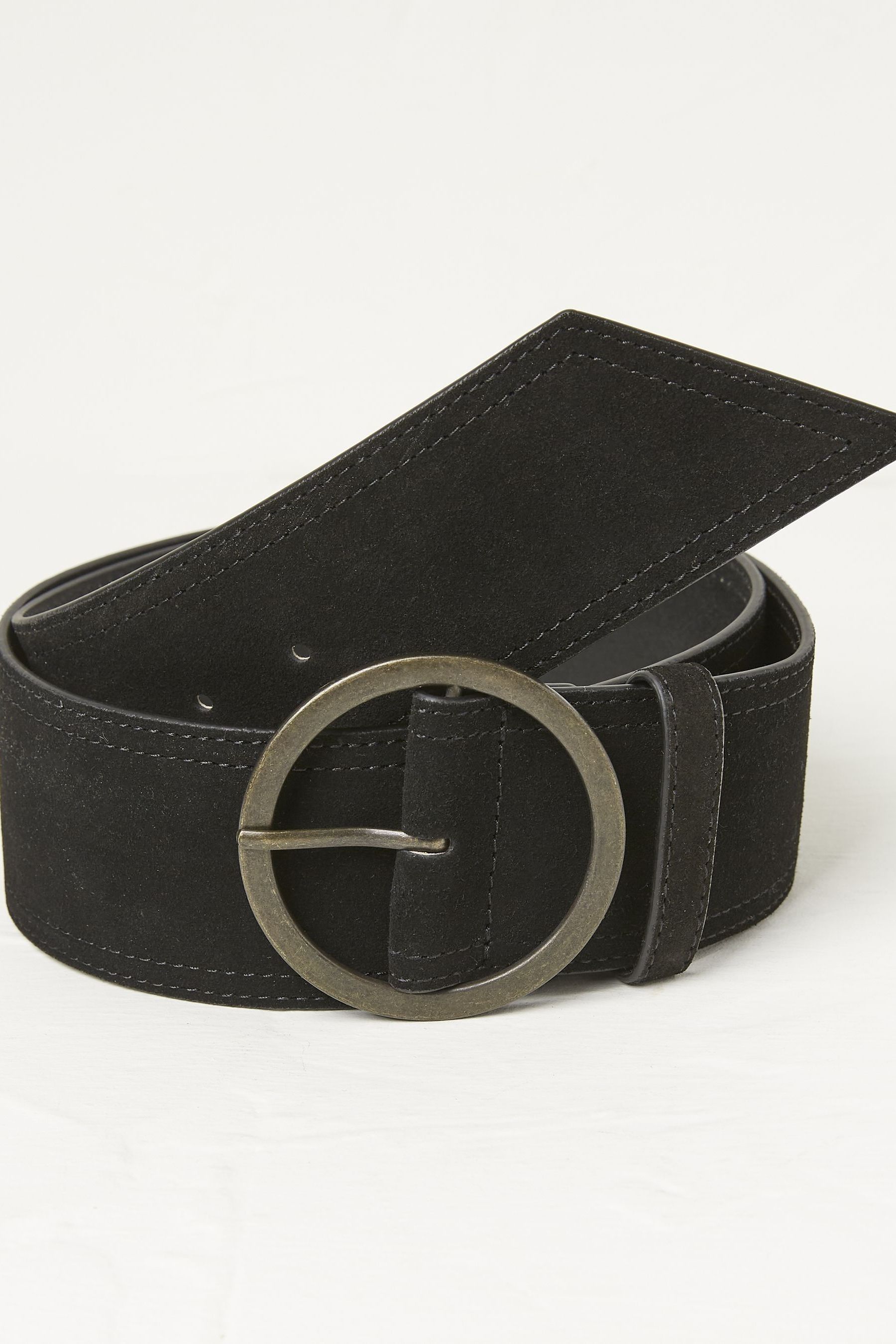 Black wide waist belt clearance