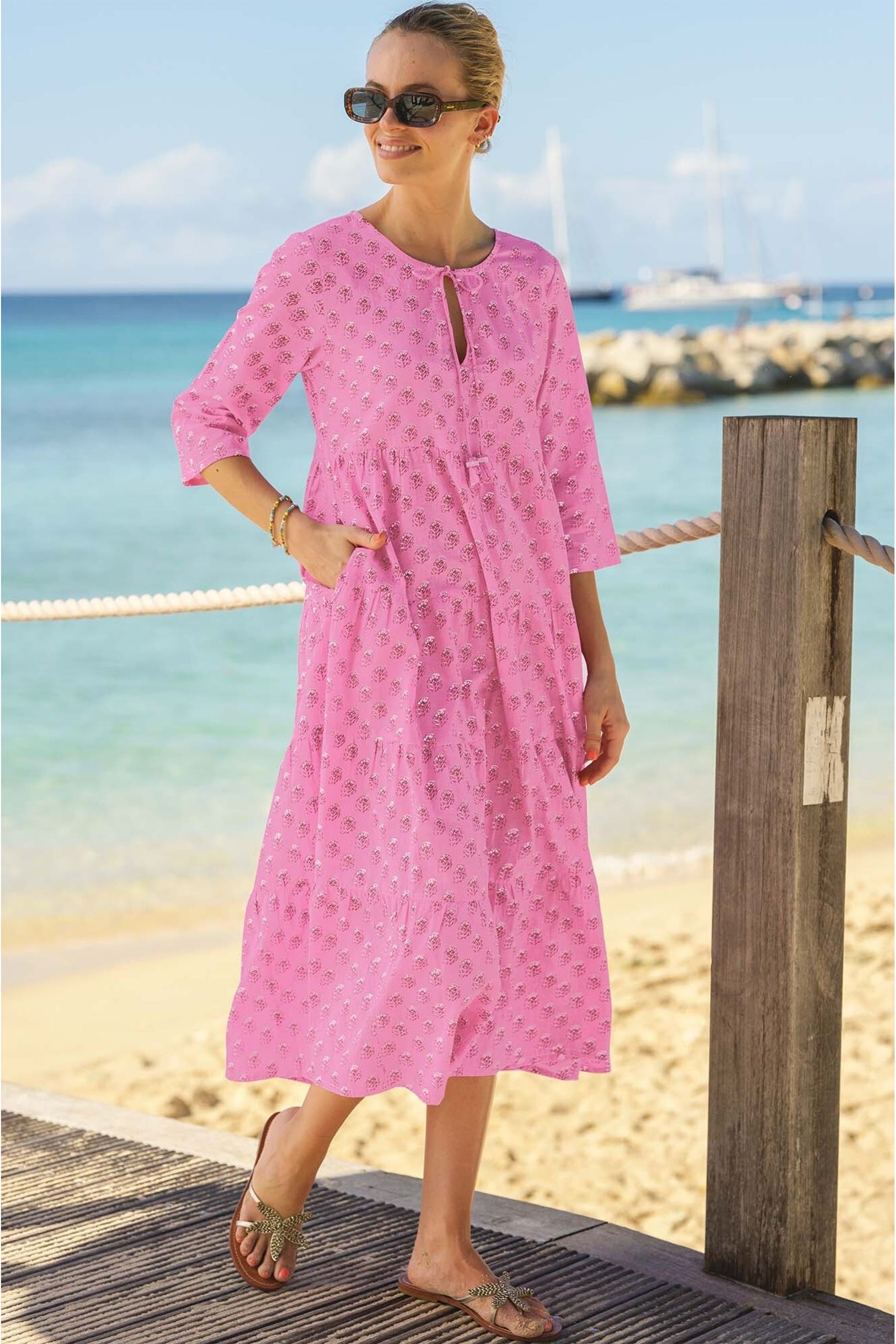 Buy Aspiga Pink Geranium Emma Dress from the Next UK online shop