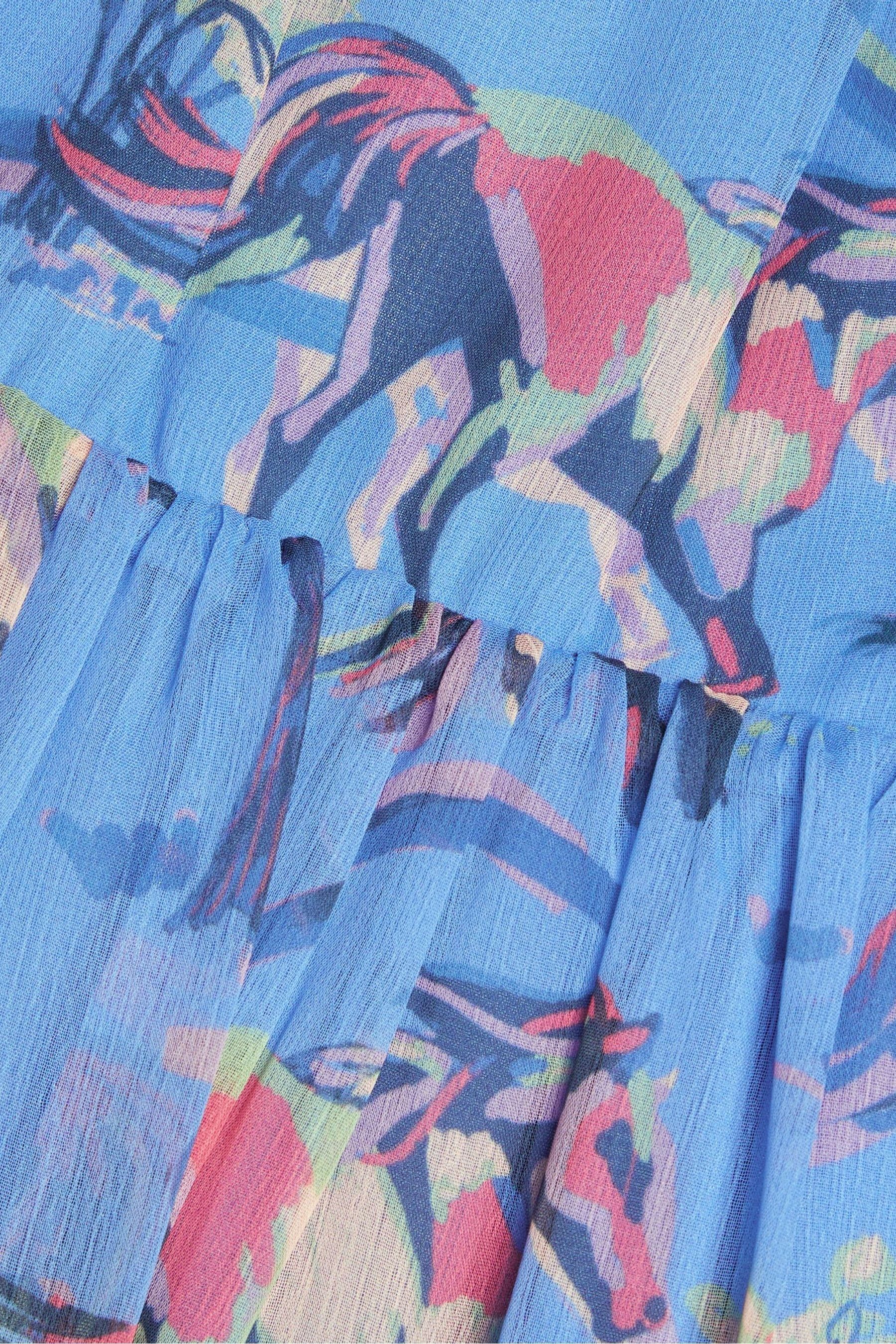 Buy Monsoon Blue Horse Print Dress from the Next UK online shop