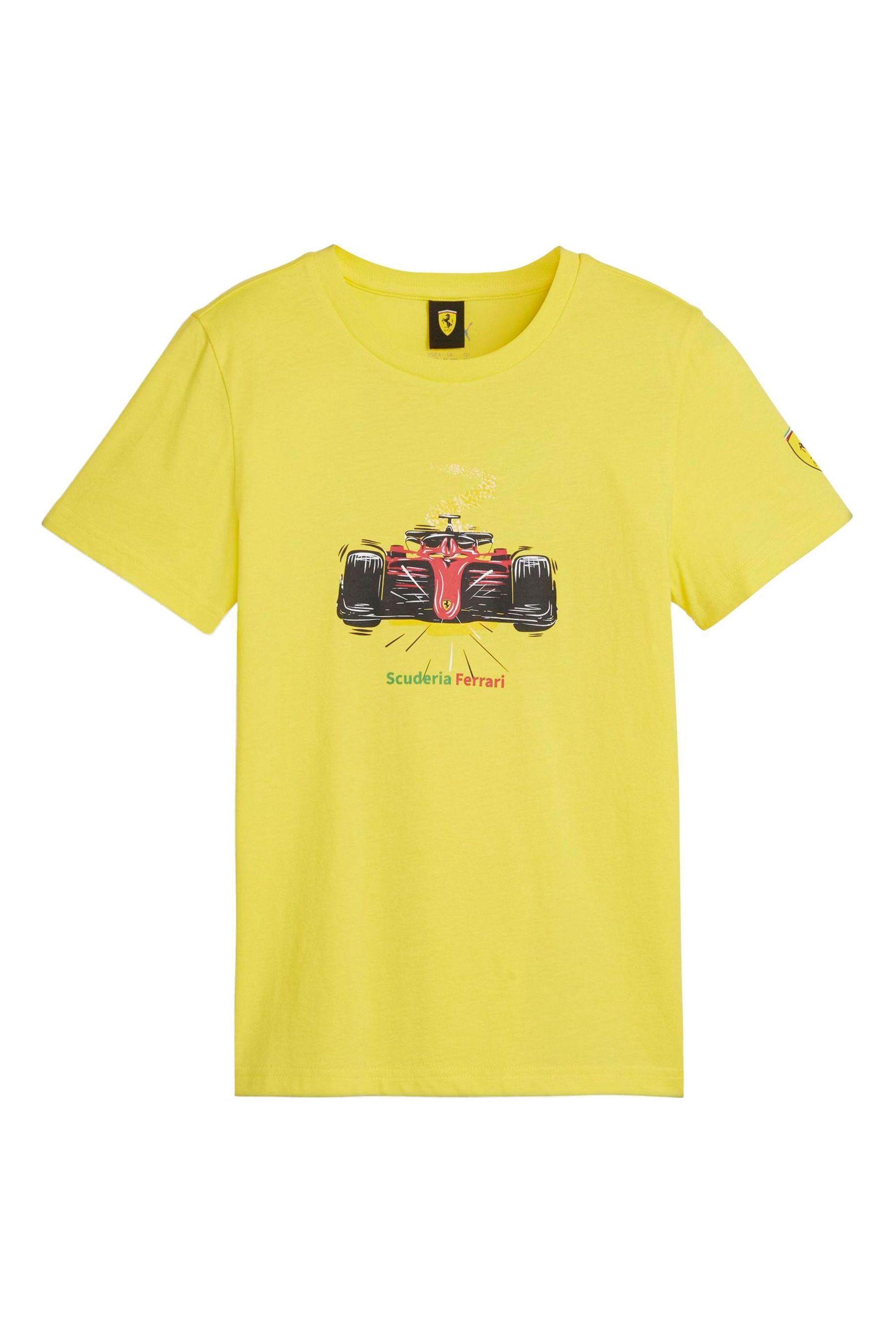 Buy Puma Yellow Kids Scuderia Ferrari Race Graphic 100 Cotton T Shirt from the Next UK online shop