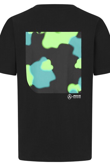 Fanatics F1 Mercedes AMG Petronas Spray Camo Graphic Black T-Shirt