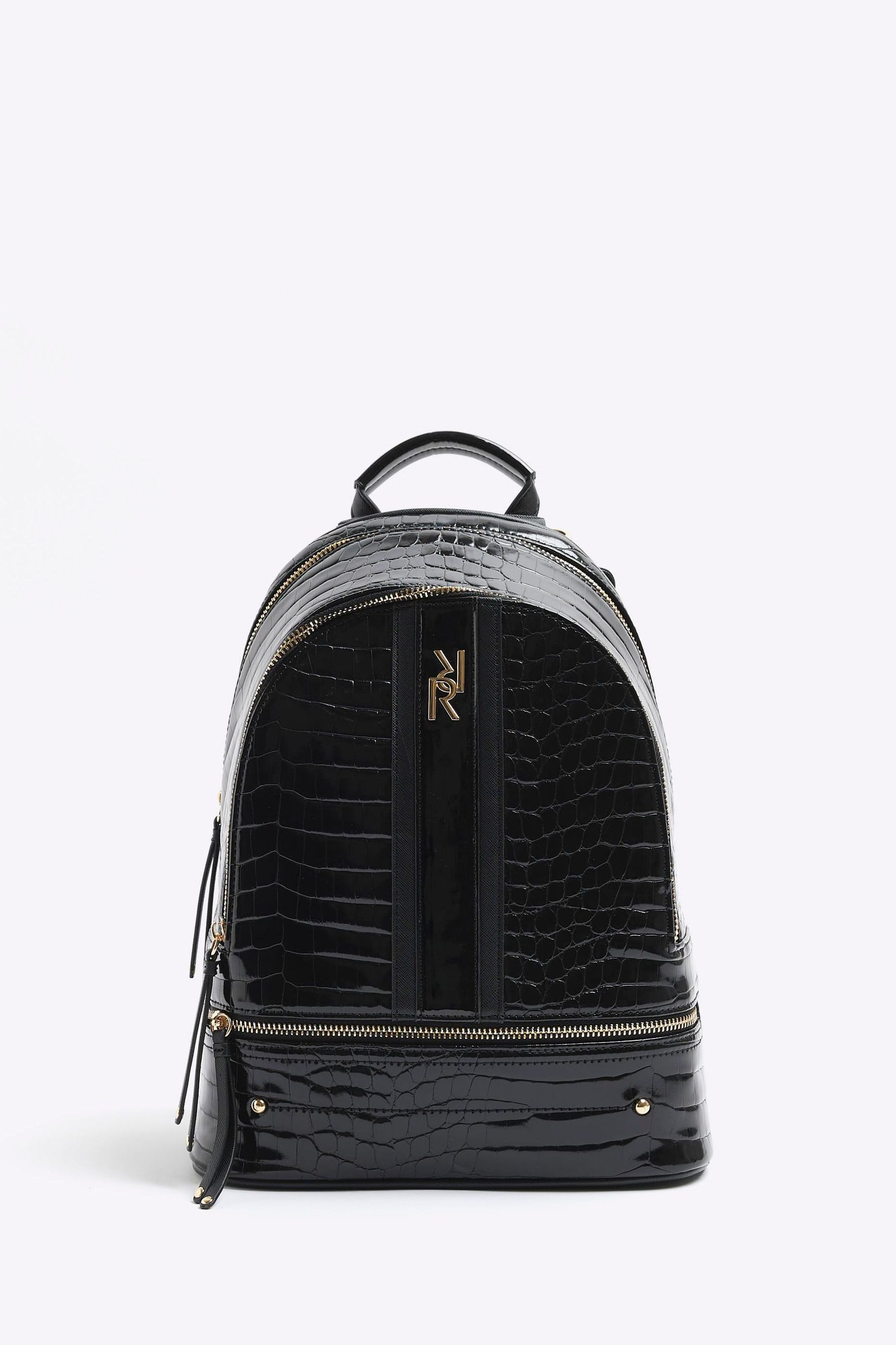 Black crocodile backpack discount