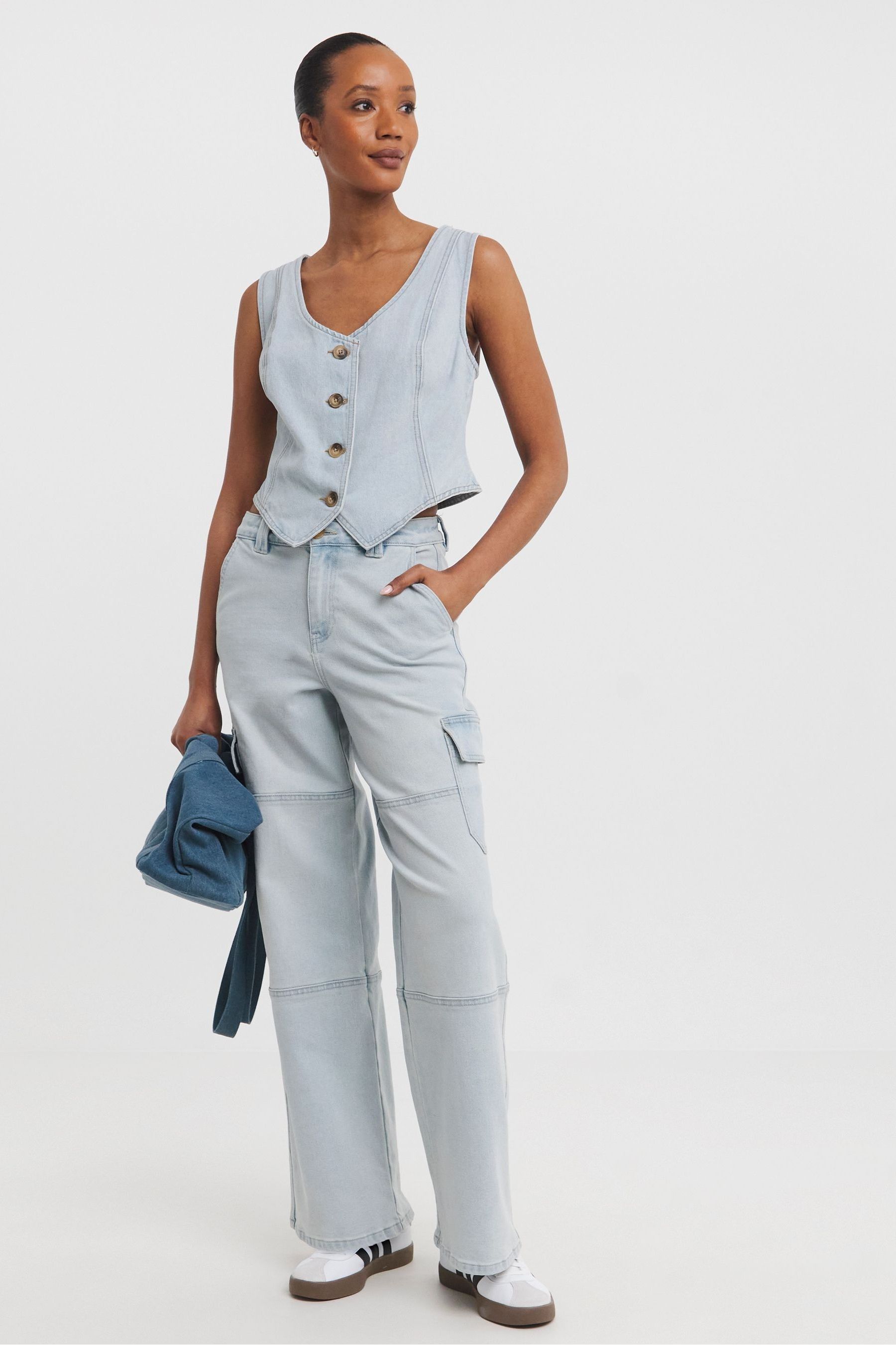 Buy JD Williams Blue Denim Waistcoat from the Next UK online shop