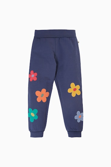 Frugi Navy Flower Patch Joggers