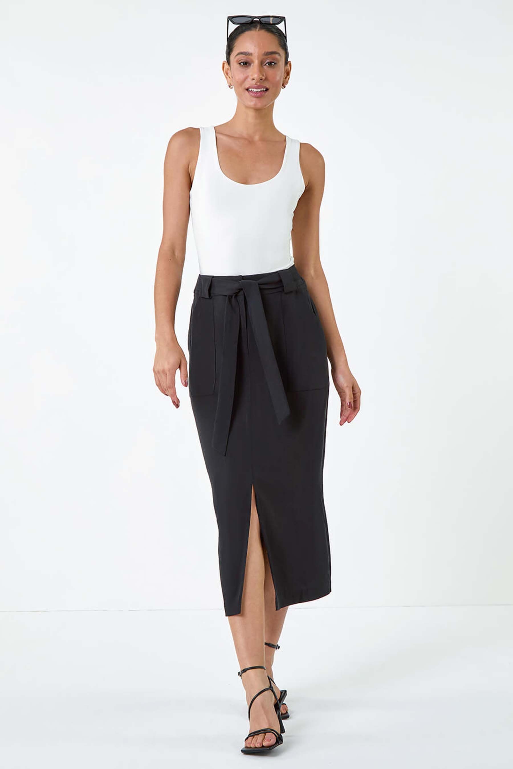 Black a line skirt next shop