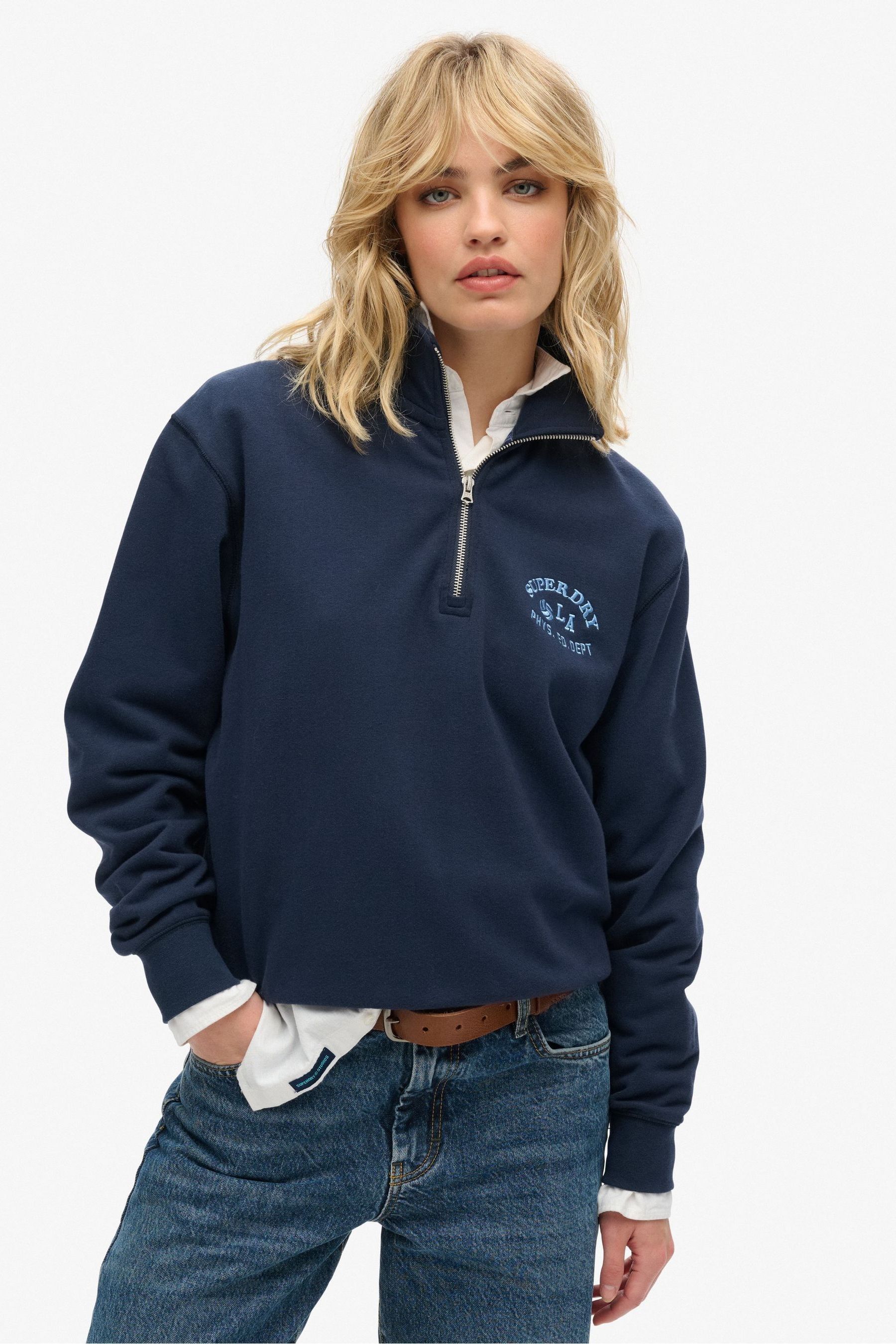Essentials half zip pullover hoodie shop