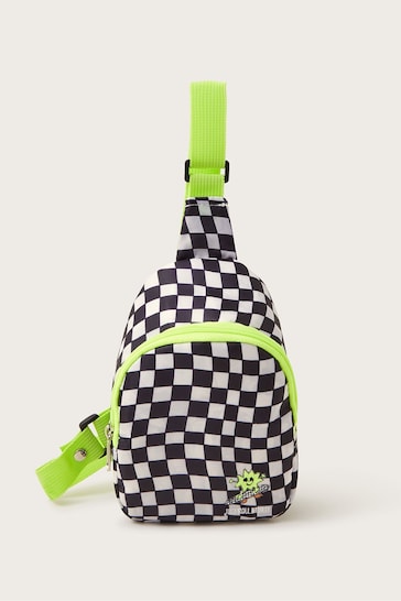 Monsoon Black Check Skater Bag