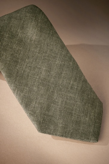 Green Signature Made In Italy Melange Tie