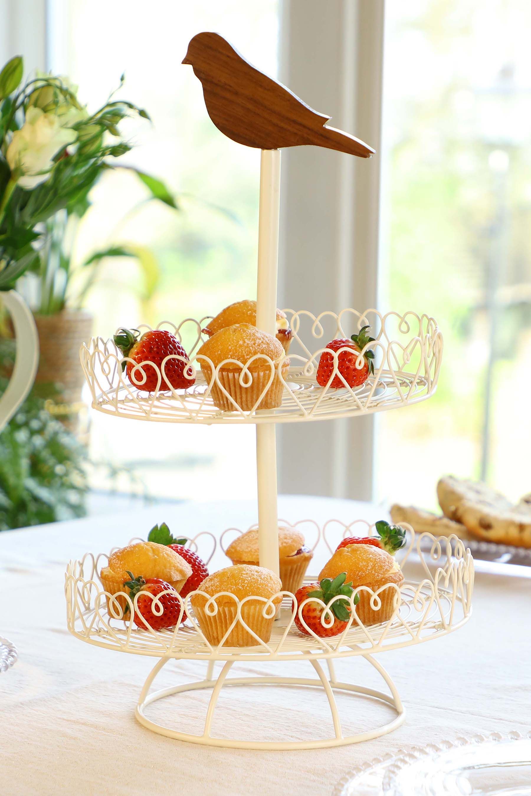 Bird cake stand hot sale