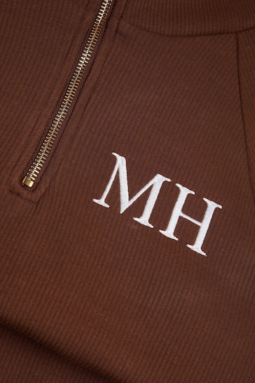 Dollymix Personalised Ribbed Brown Tracksuit