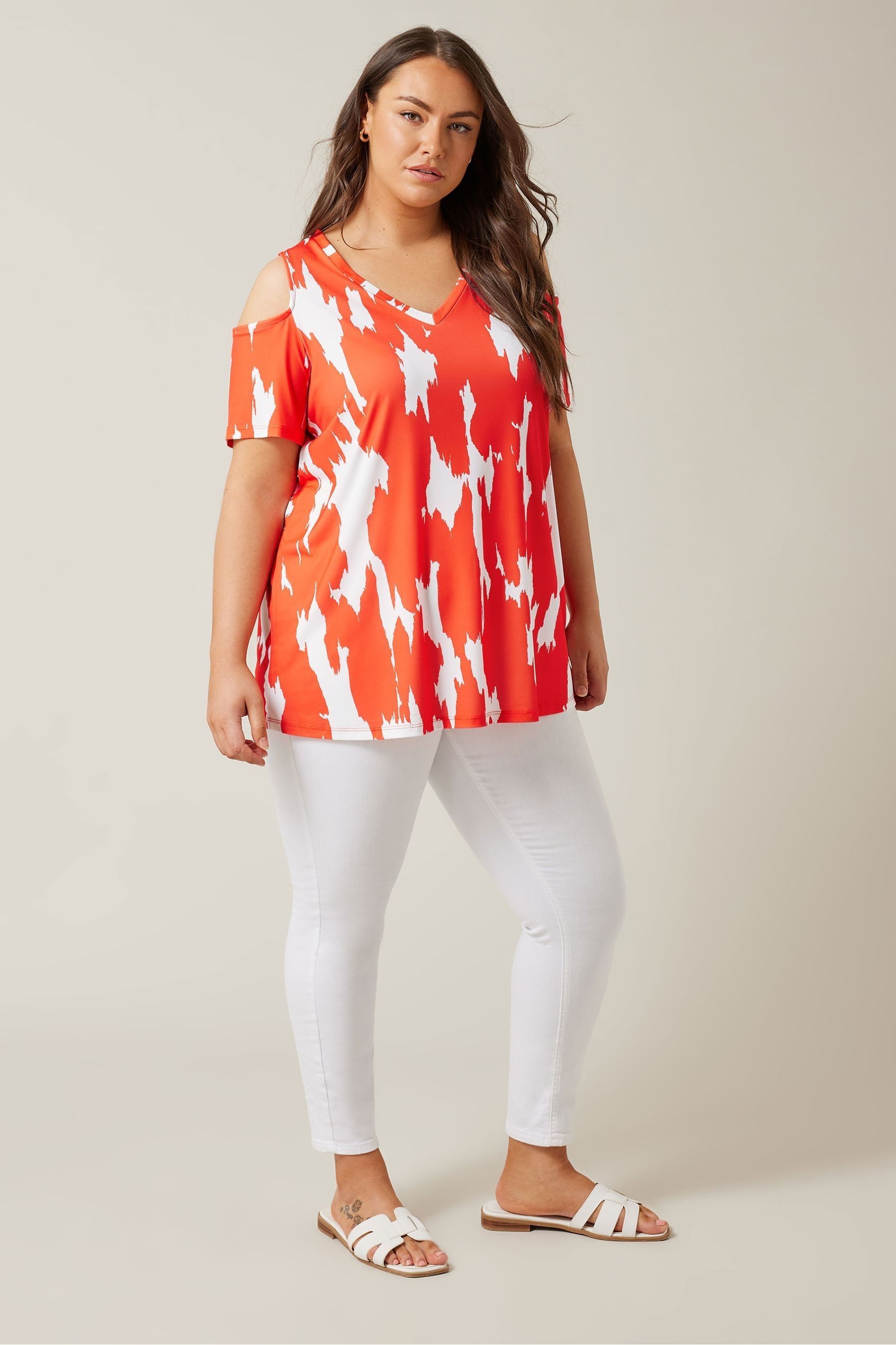 Evans cold shoulder tops shop
