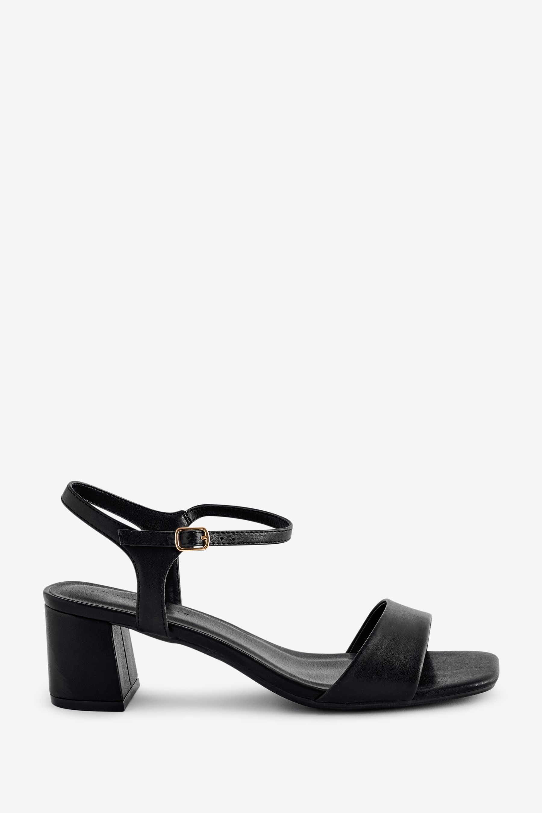 Buy JD Williams Black Block Heel Barely There Sandals in Extra Wide Fit from the Next UK online shop