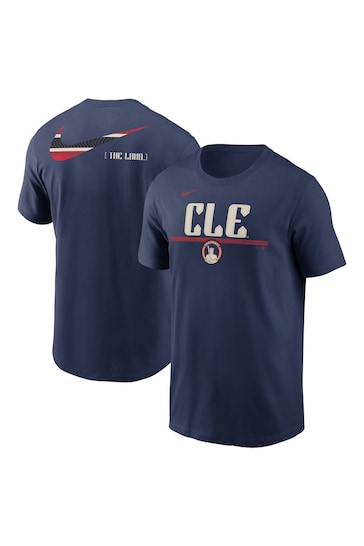 Fanatics Blue MLB Cleveland Guardians 2 Hit Speed City Connect T-Shirt