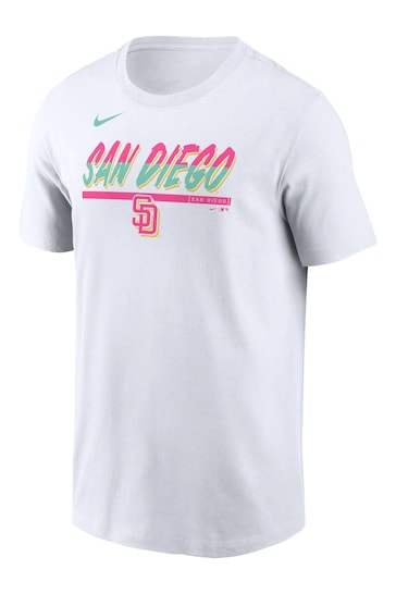 Fanatics MLB San Diego Padres 2 Hit Speed City Connect White T-Shirt