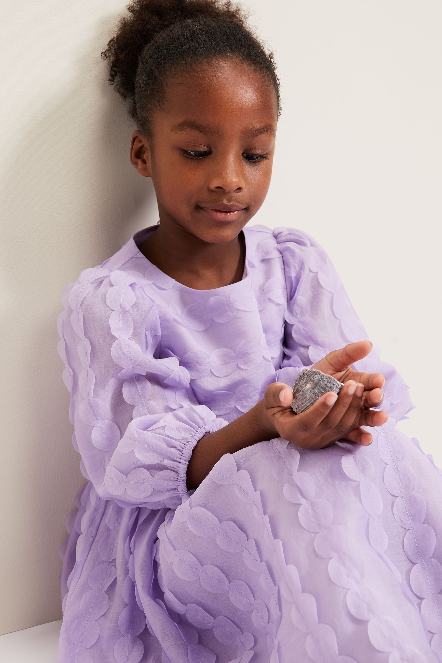 Purple smock dress clearance