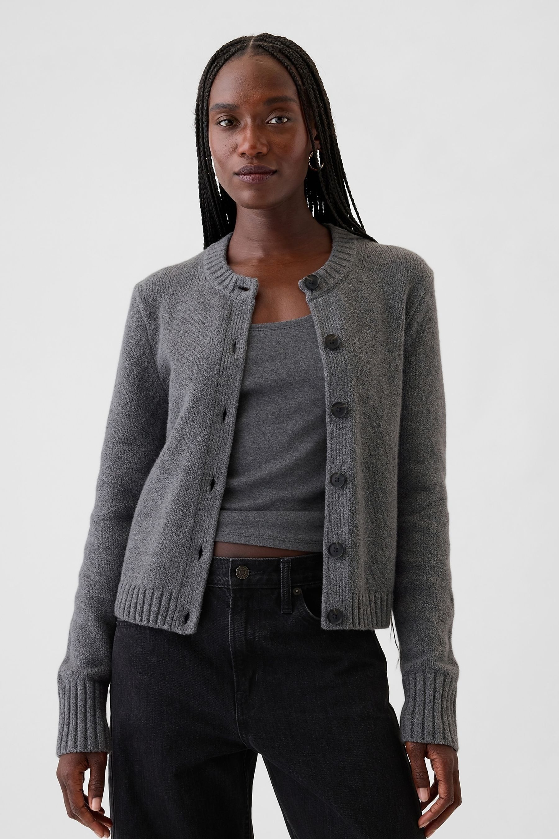 Buy Gap Grey CashSoft Cropped Cardigan from the AspennigeriaShops online shop