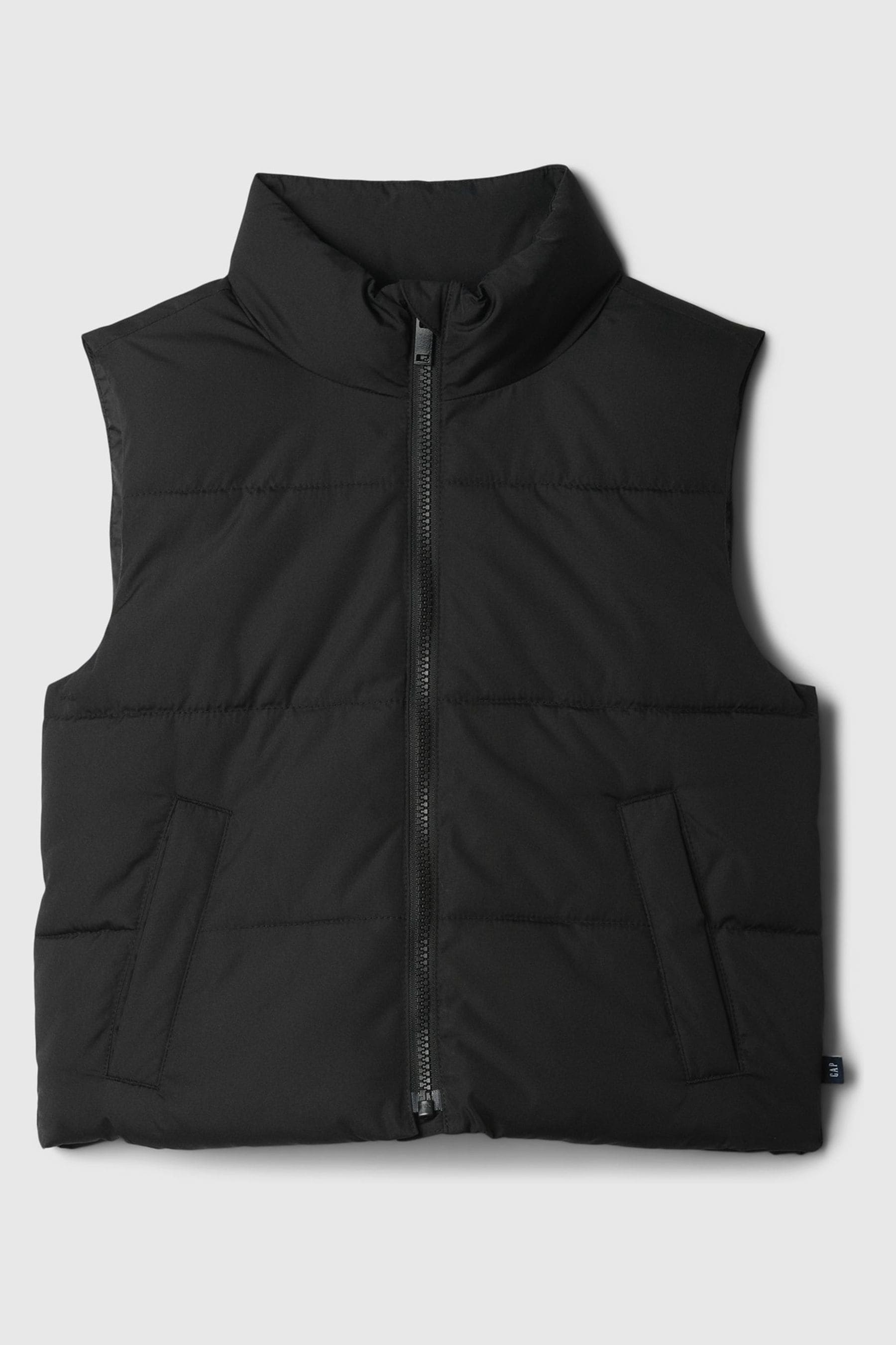 Black gilet jacket top