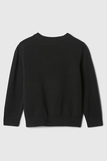 Gap Black Intarsia Knit Jumper (6mths-5yrs)