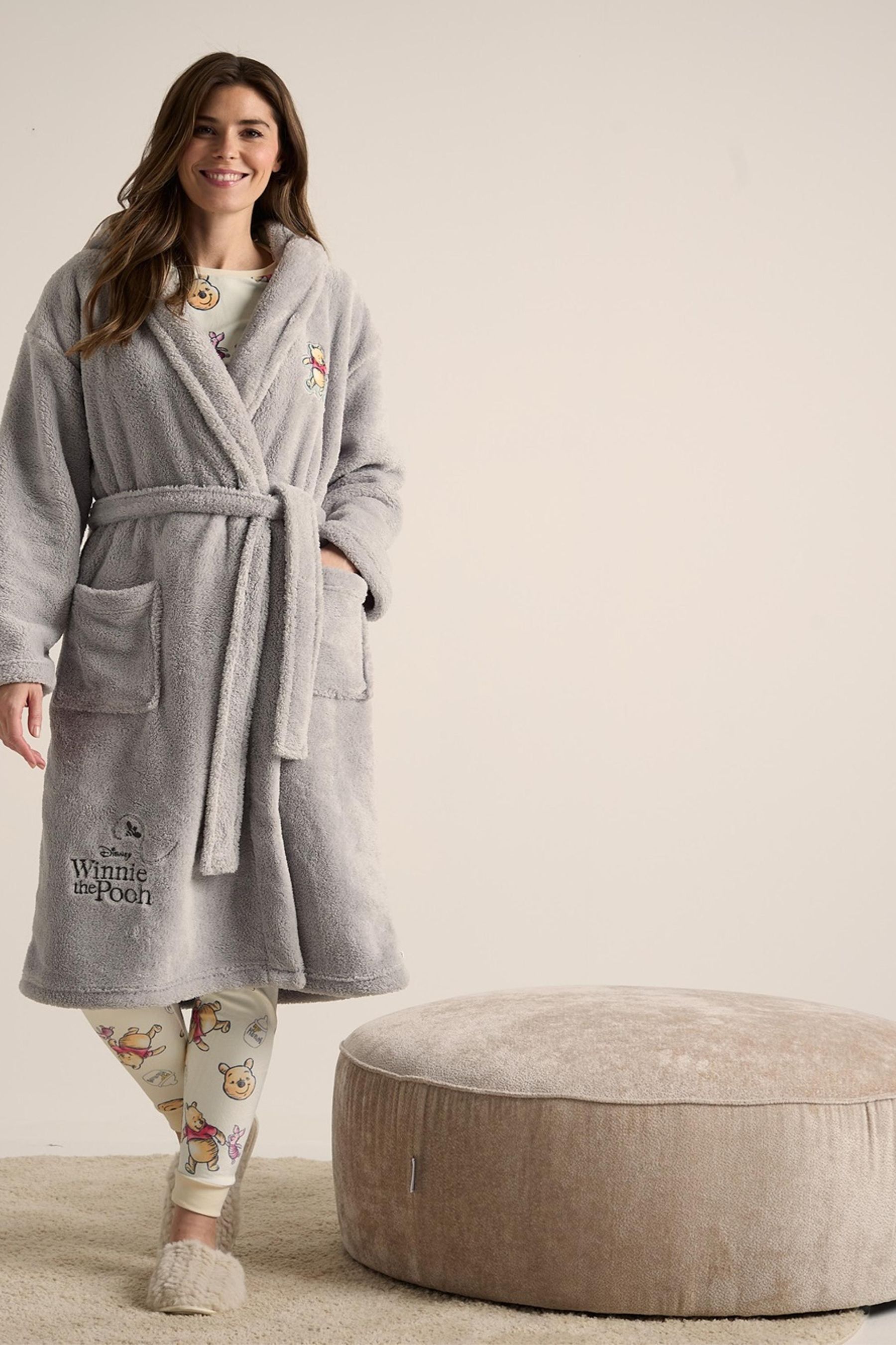 Buy Brand Threads Grey Ladies Disney Winnie The Pooh Dressing Gown from the AspennigeriaShops online shop