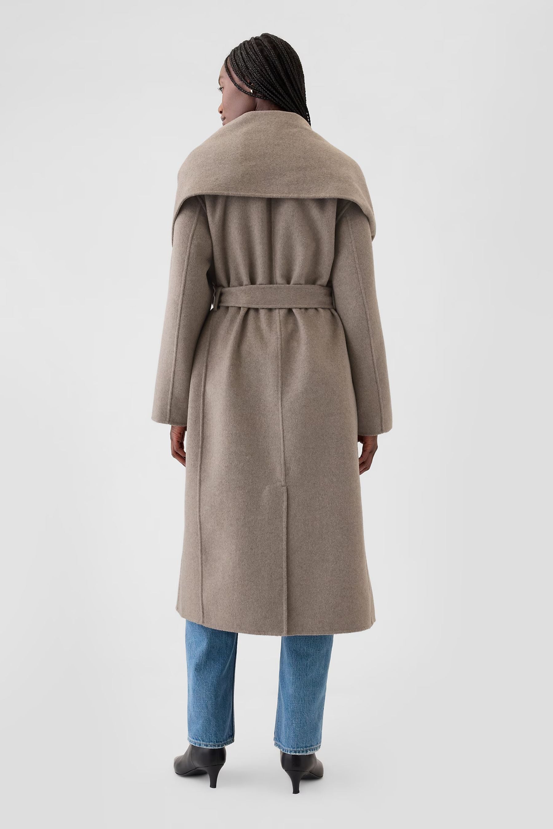 Gap grey wool coat cheap