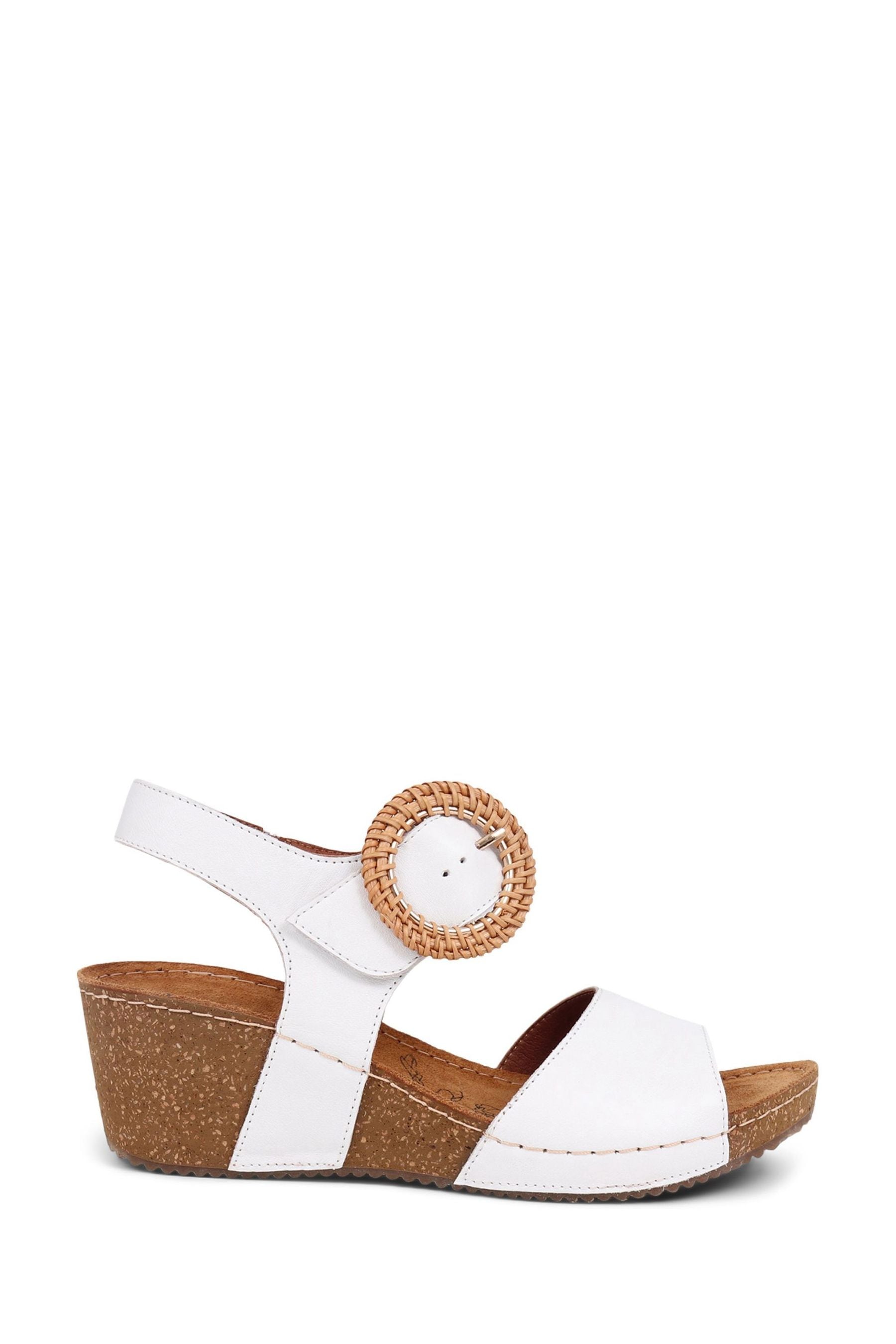 Buy Pavers White Leather Wedge Sandals from the Next UK online shop