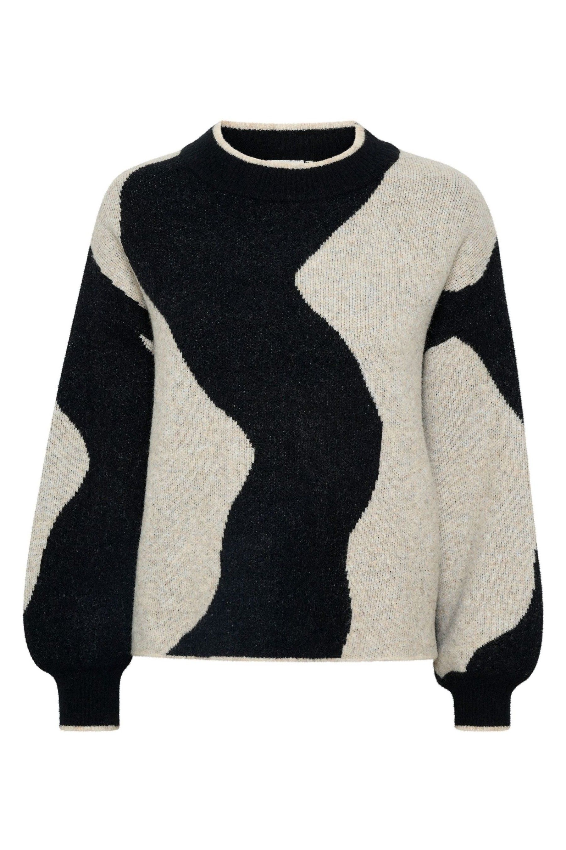 Buy Kaffe Casual Fit Wilma Printed Black Pullover Jumper from the Next UK online shop