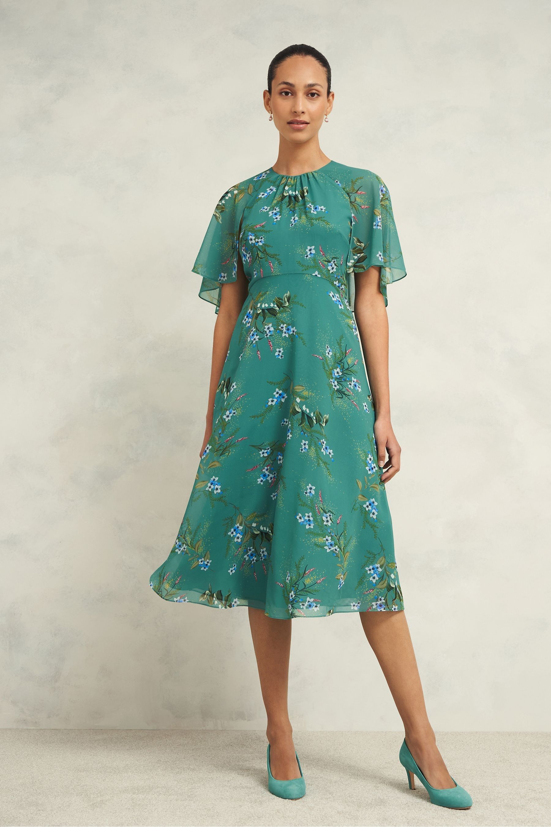 Buy Hobbs Green Jaida Dress from the Next UK online shop