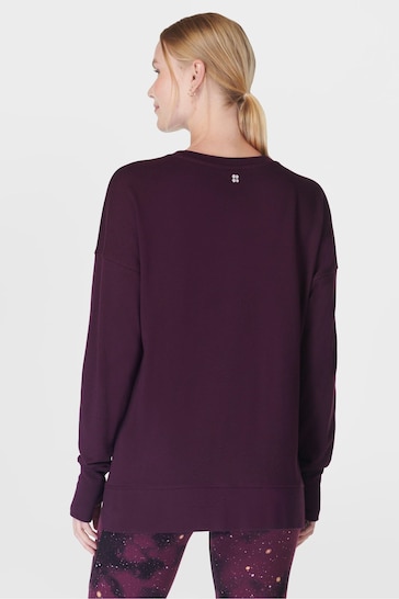 Sweaty Betty Light Purple After Class Longline Sweatshirt