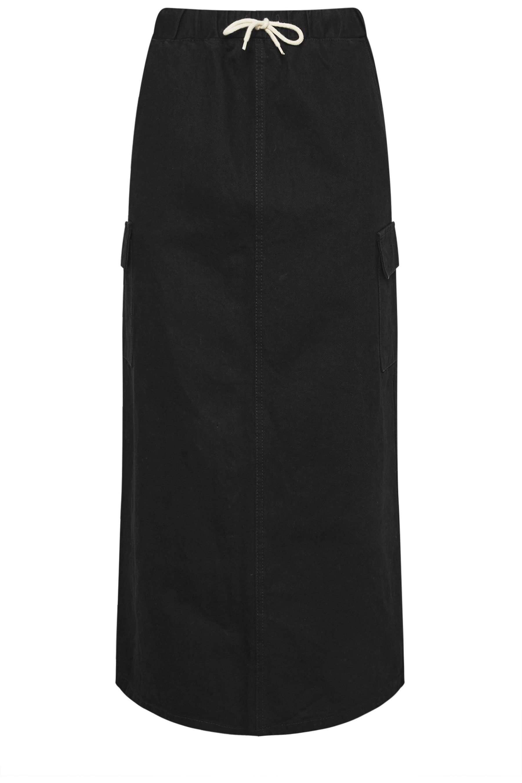 Black denim skirt tall store