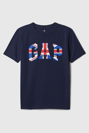 Gap Blue UK Logo T-Shirt (4-13yrs)