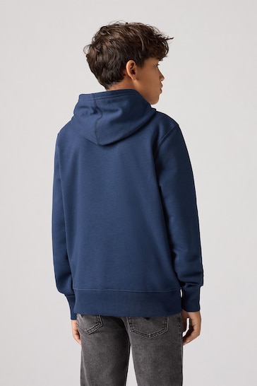 Levi's® Blue Chest Batwing Logo Hoodie