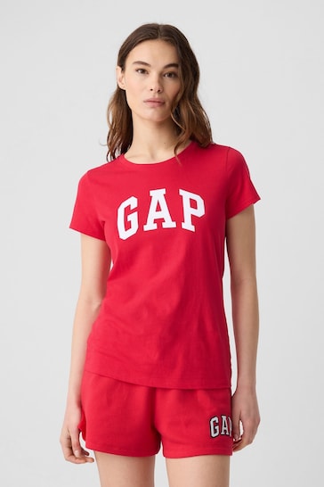Gap Red Logo Graphic Short Sleeve T-Shirt