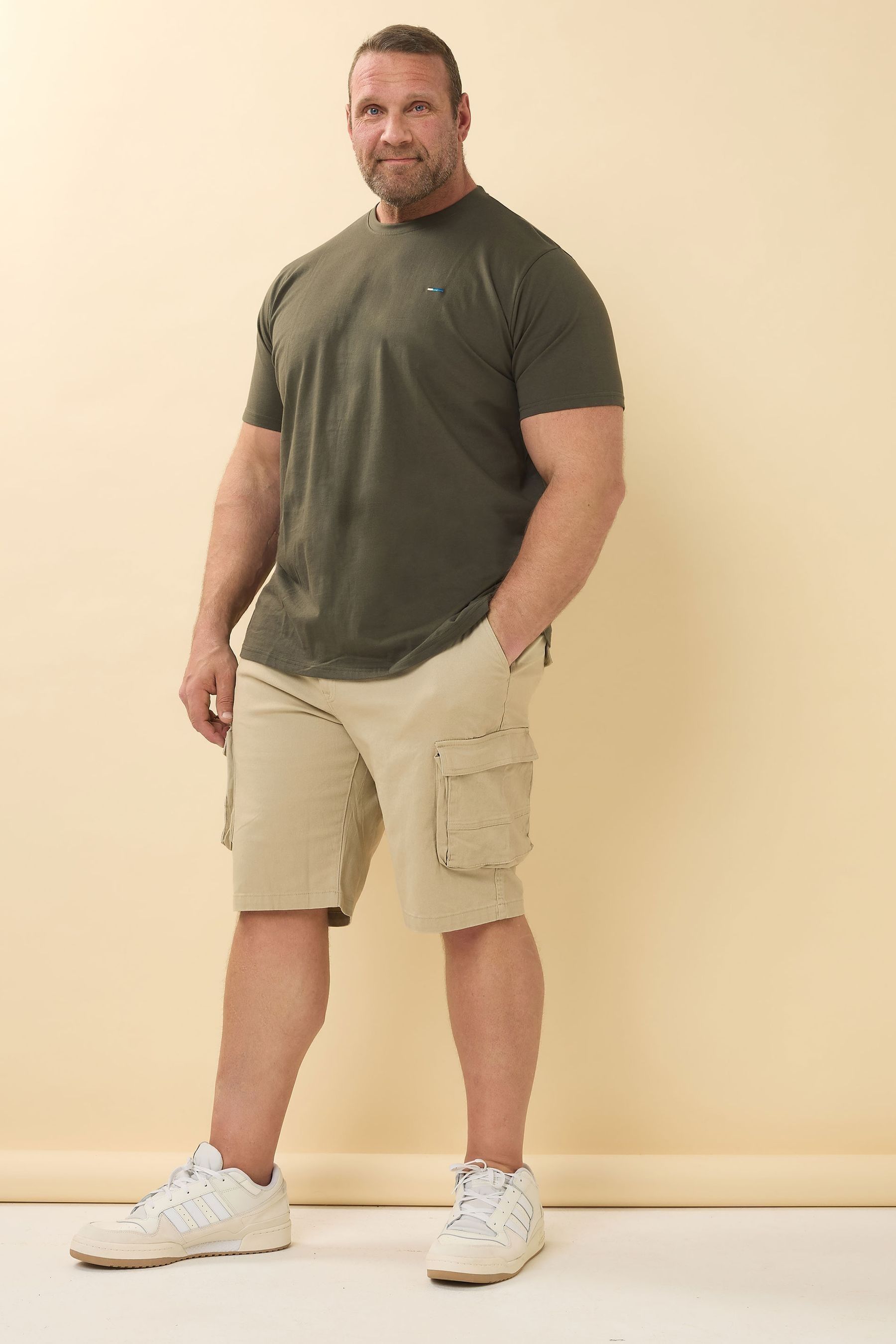 Buy BadRhino Big Tall Brown Stretch Cargo Shorts from the Next