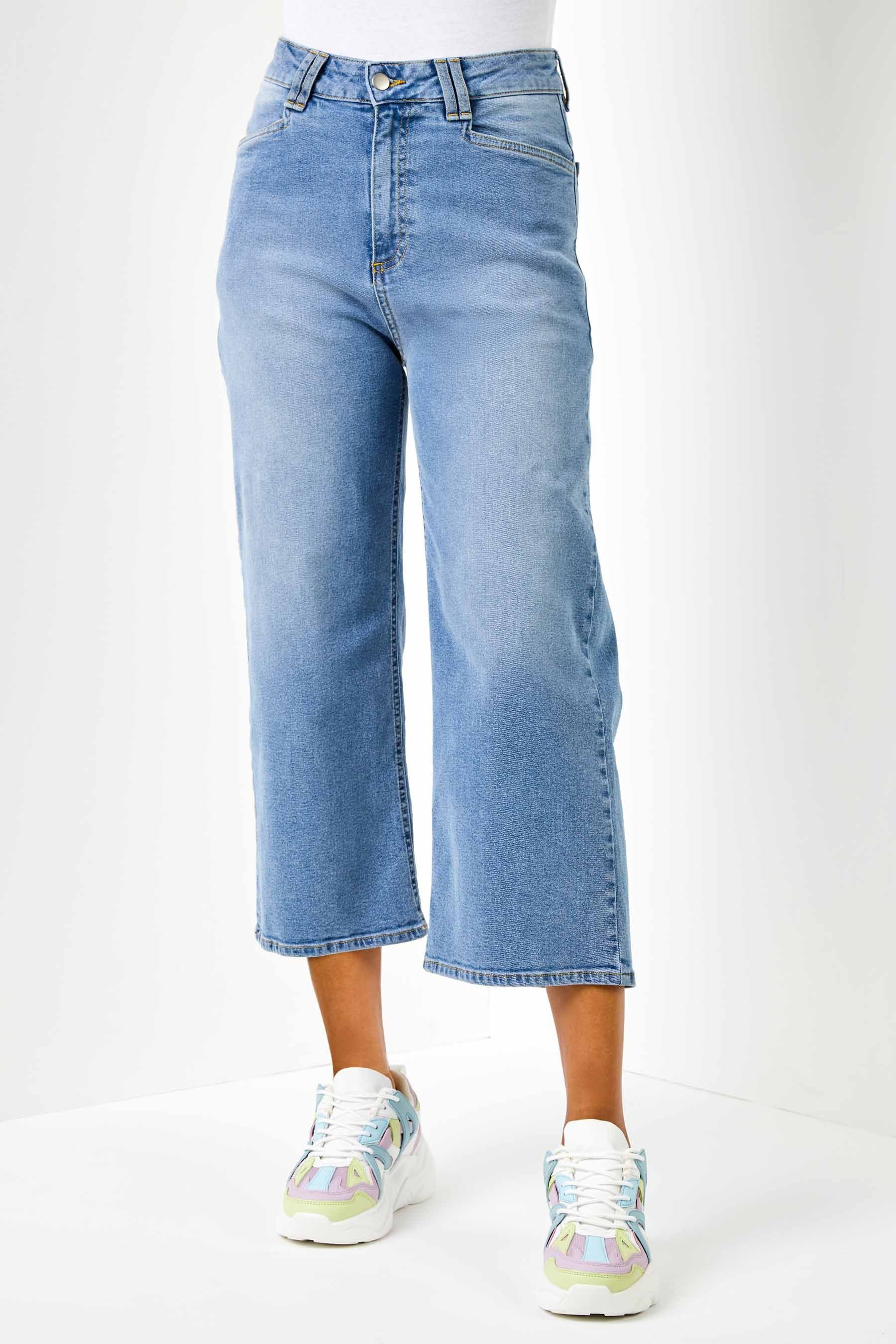 River island denim culottes discount
