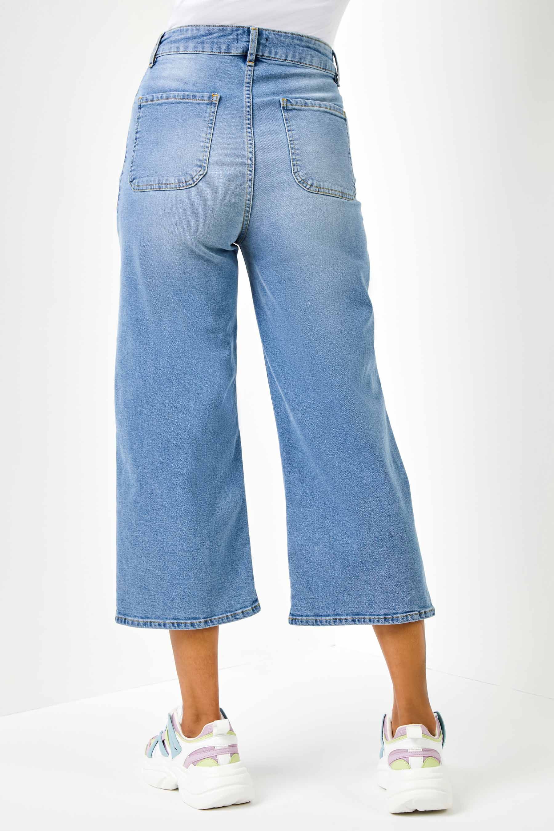 Women's denim culottes discount