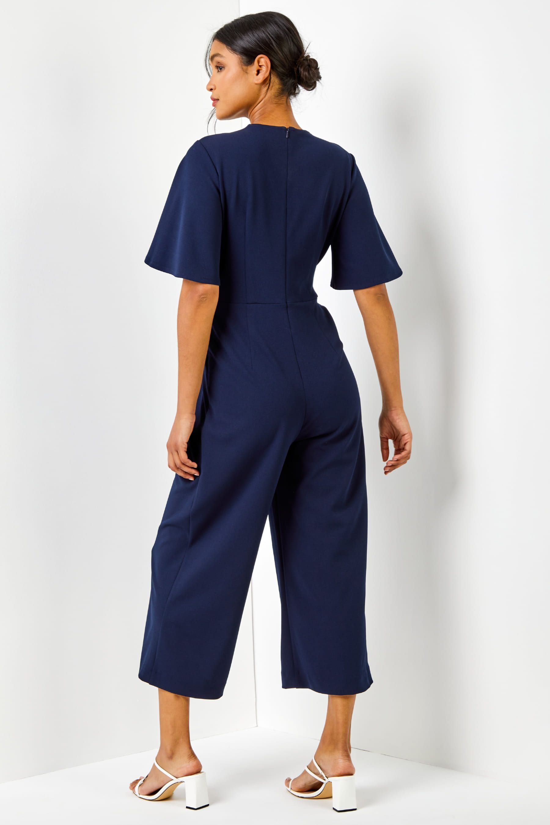 Roman navy jumpsuit top