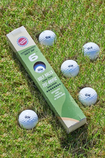 Personalised Set of 6 Golf Balls by Oakdene Designs
