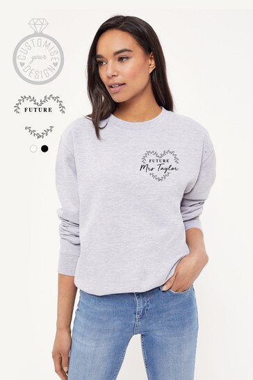 Lipsy Personalised Future Mrs Women's Sweatshirt