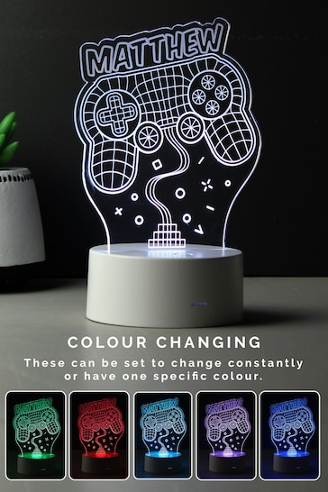 Personalised Gaming Controller LED Colour Changing Light by PMC