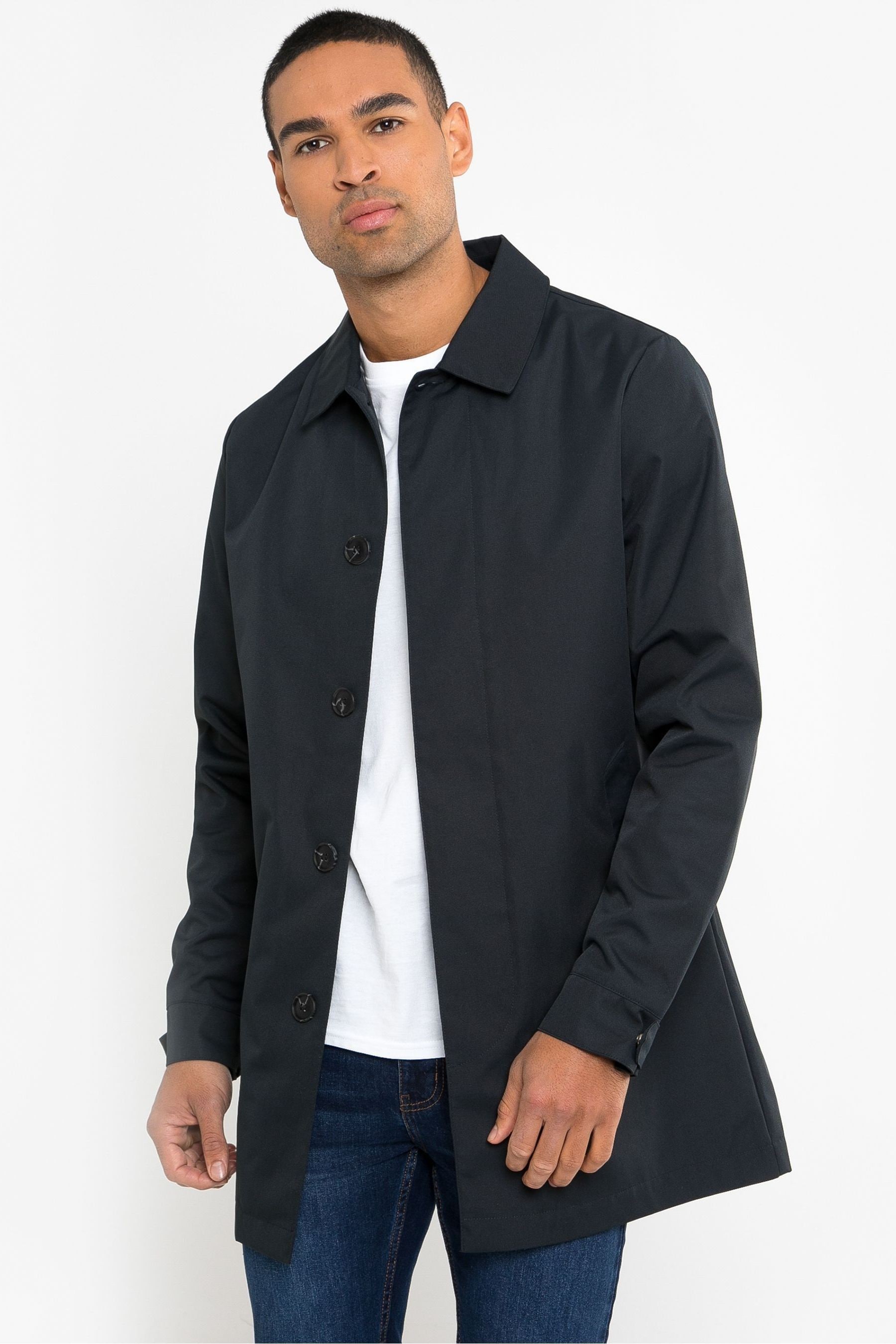 Mens black clearance mac next