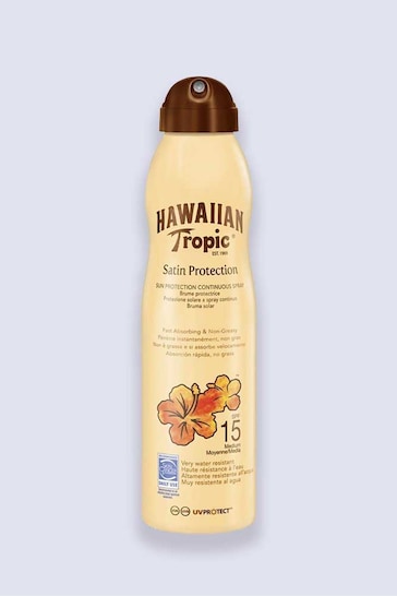 Hawaiian Tropic Satin Protection Continuous Spray Lotion SPF 15 220ml