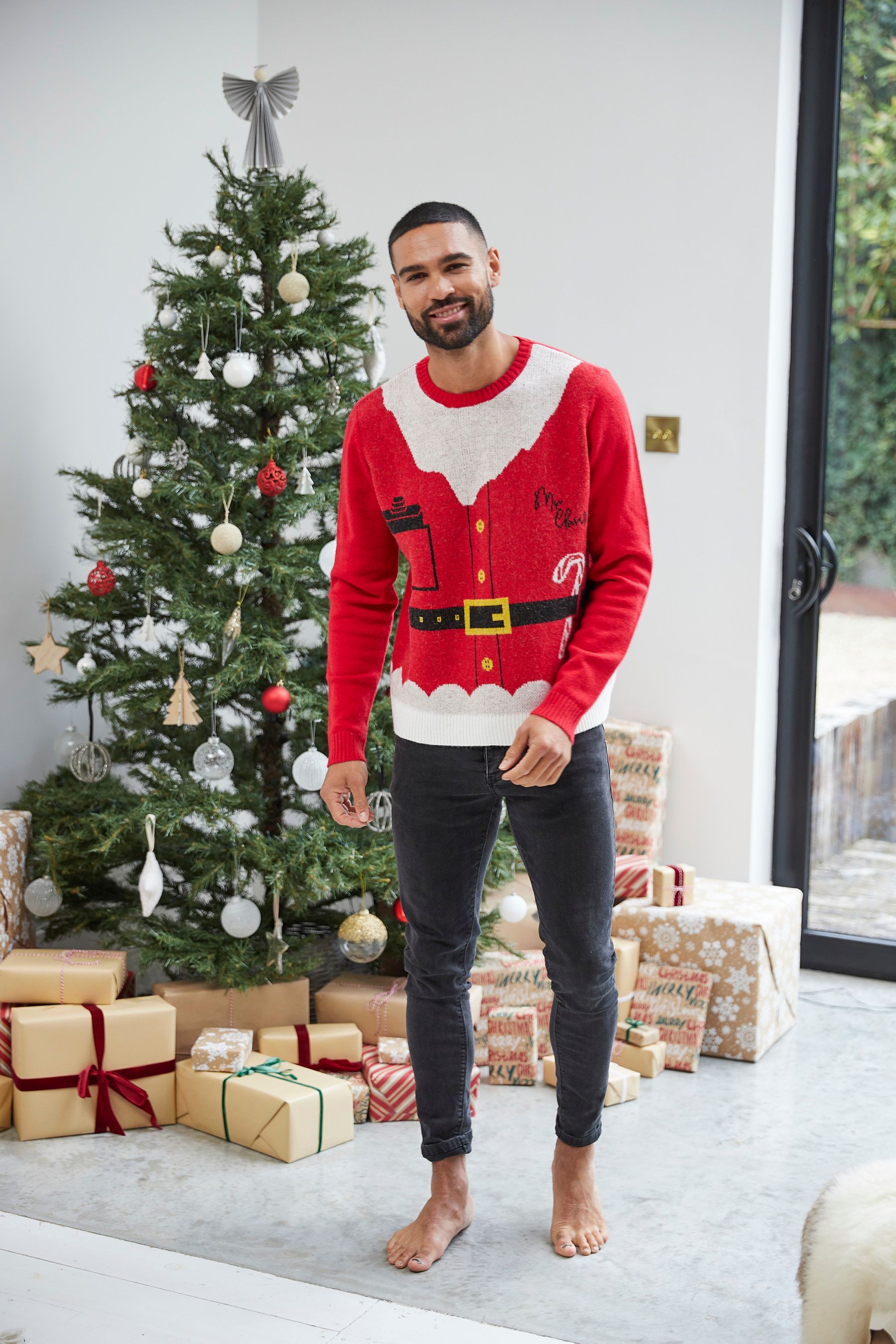 Mens red christmas hotsell jumper