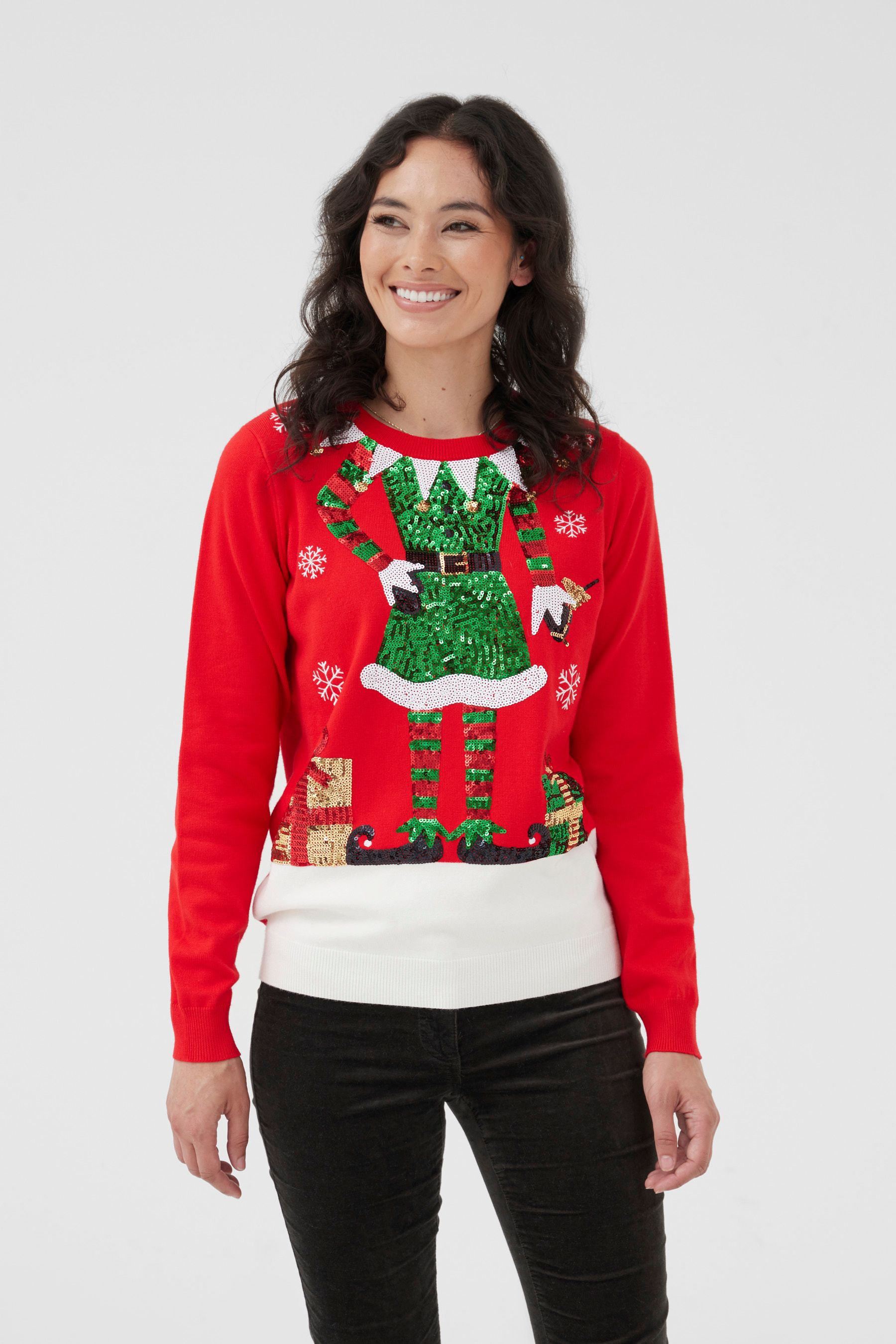 Elf jumper womens top