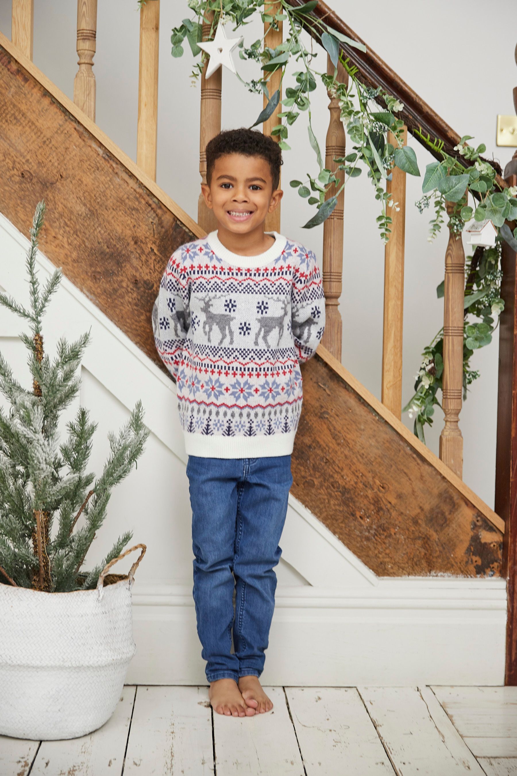 Boys new arrivals white jumper