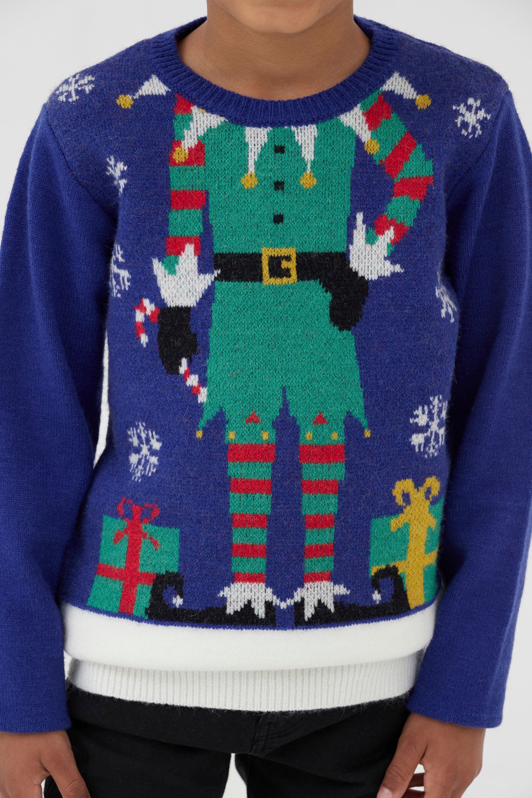 Boys elf christmas jumper online