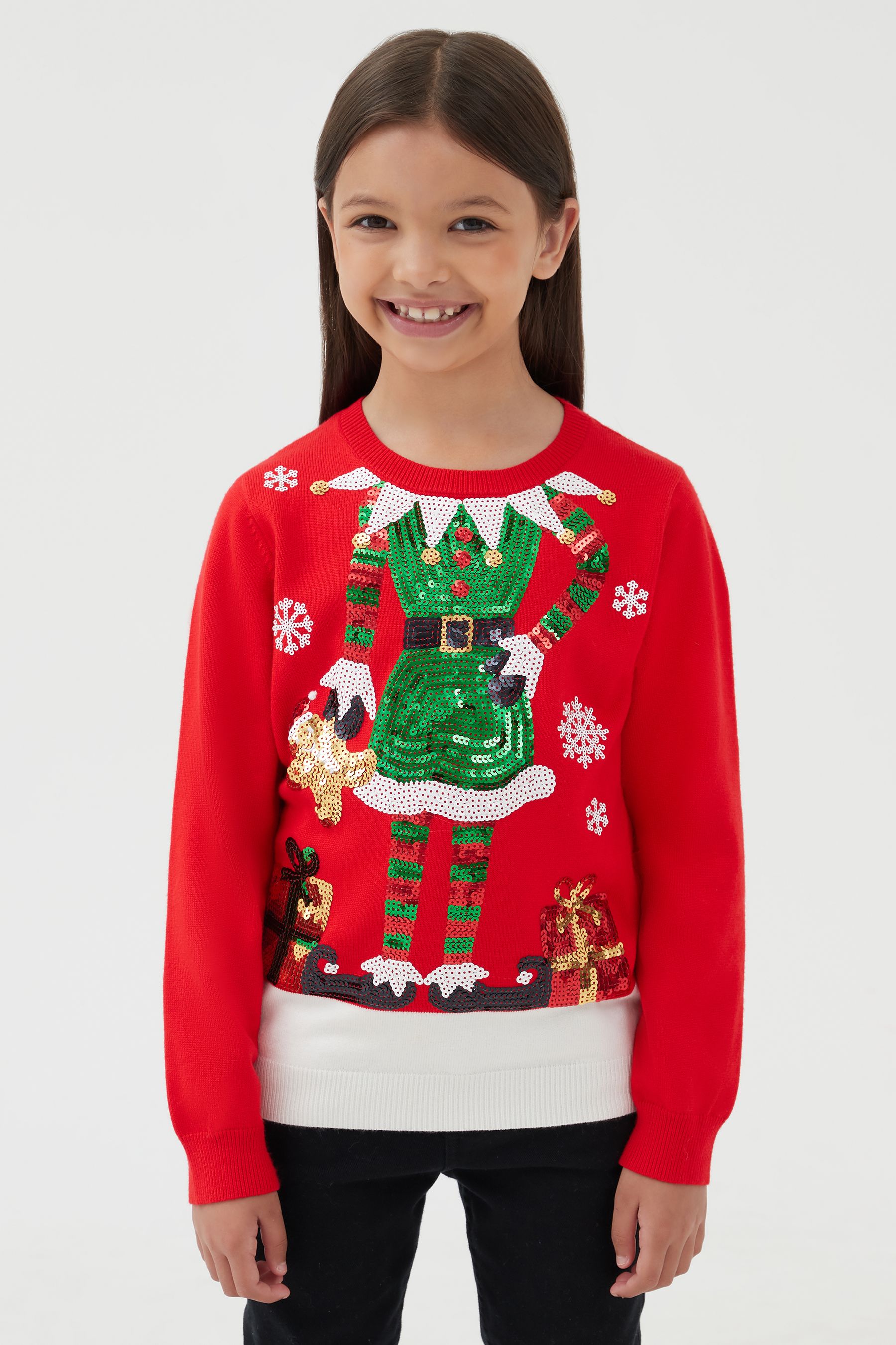Girls shop elf jumper